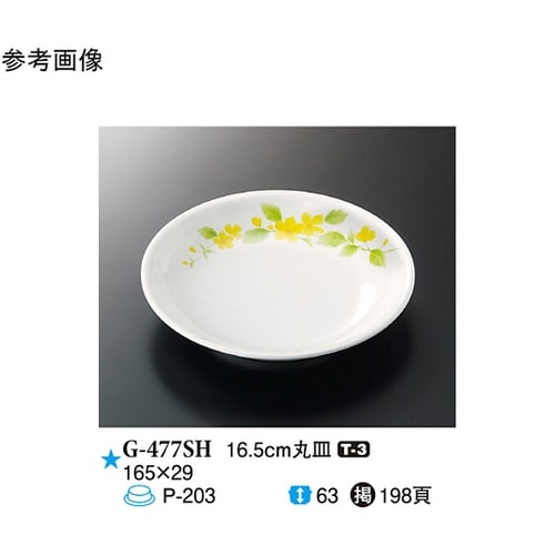 16.5cm 丸皿 詩緒里 10個入 G