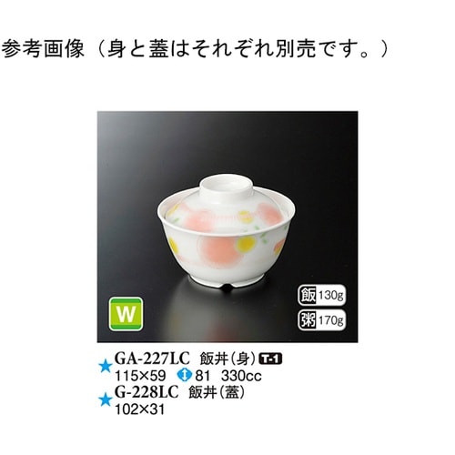 飯丼(蓋) エルシー 102×31mm