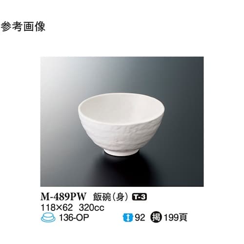 飯碗 パルホワイト 10個入 M−489