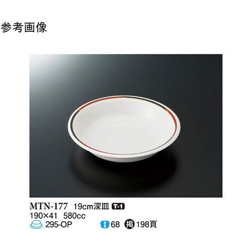 19cm 深皿 ノア 10個入 MTN−