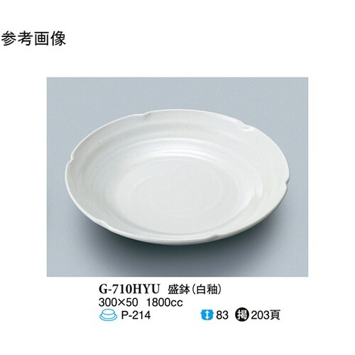 盛鉢 白釉 2個入 G−710HYU