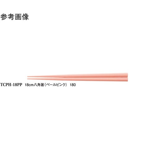 18cm 八角箸 ペールピンク 50個入