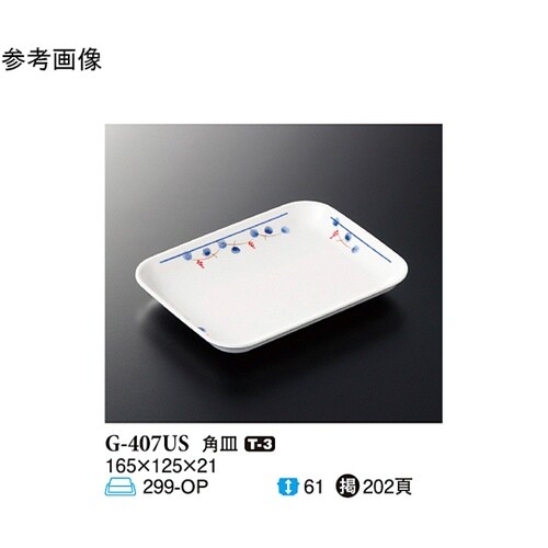 角皿 遊奏 165×125×21mm 1