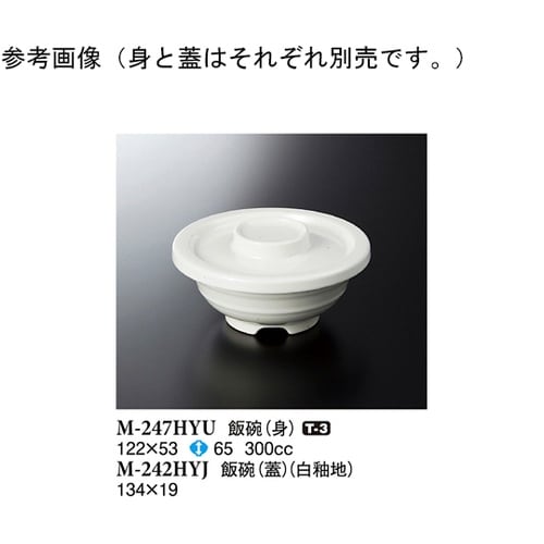 飯碗(身) 白釉 122×53mm 12