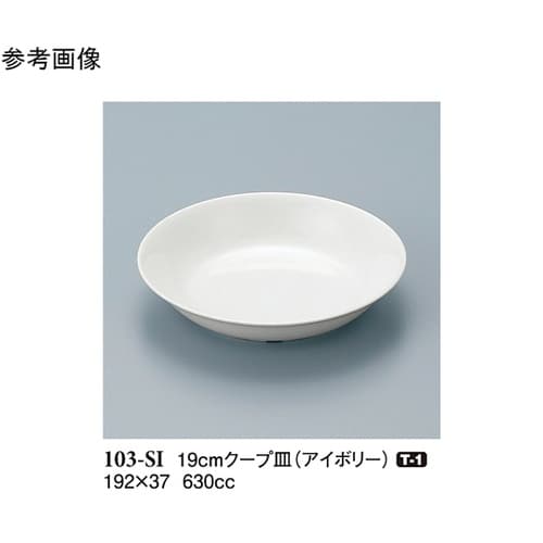 19cm クープ皿 アイボリー 80個入