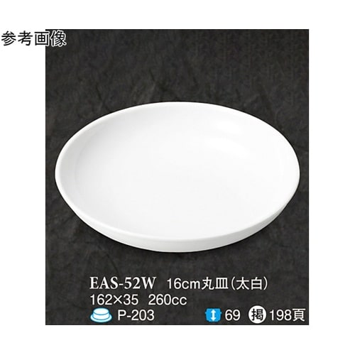 16cm 丸皿 太白 80個入 EAS−