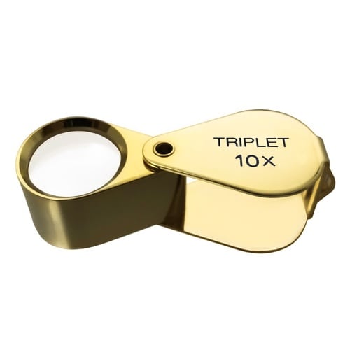 繰出し型 宝石用 なす型ルーペ 本金メッ