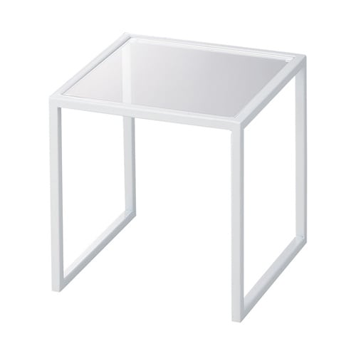 スチール脚コの字ディスプレイ ホワイト