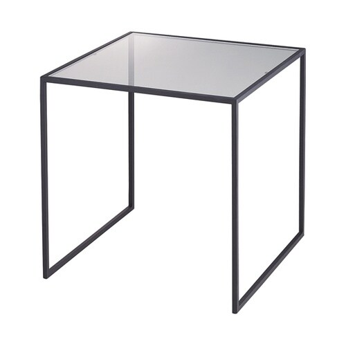 スチール脚コの字ディスプレイ ブラック