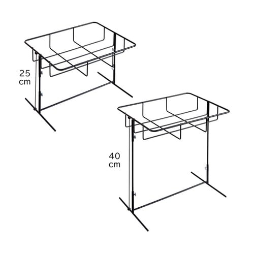 1段スタンド PP製 角型 バスケット用