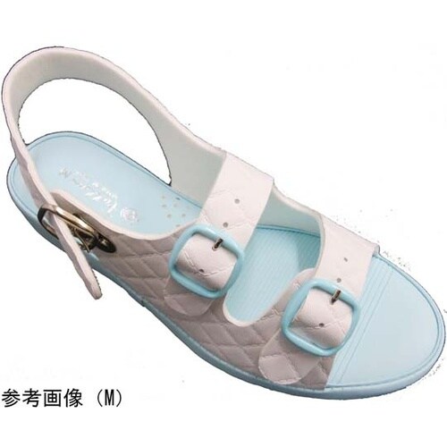 抗菌キルティング2バンドサンダル ブルー