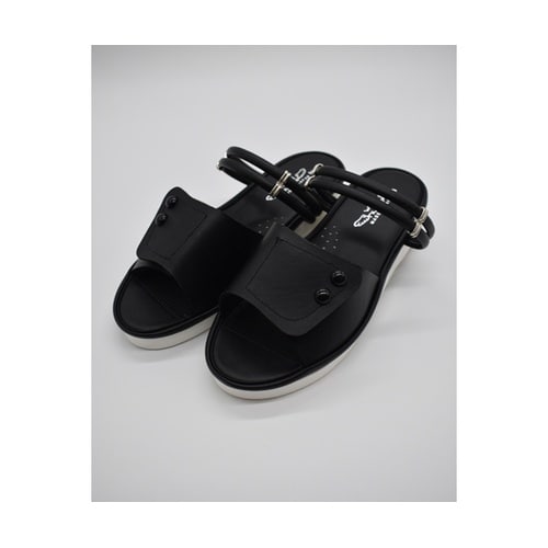 2WAY面ファスナーサンダル ブラック