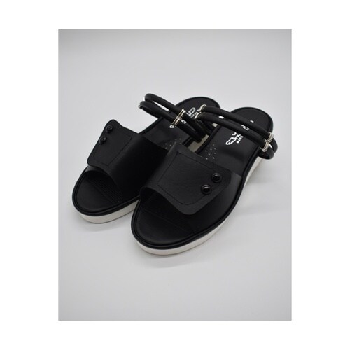 2WAY面ファスナーサンダル ブラック