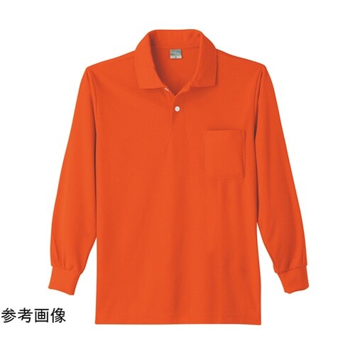 9007 DRY長袖ポロシャツ オレンジ