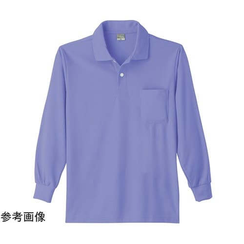 9007 DRY長袖ポロシャツ 淡パープ