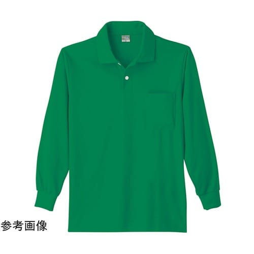 9007 DRY長袖ポロシャツ グリーン