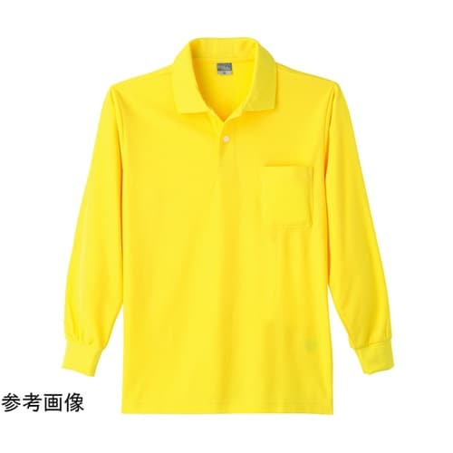 9007 DRY長袖ポロシャツ イエロー