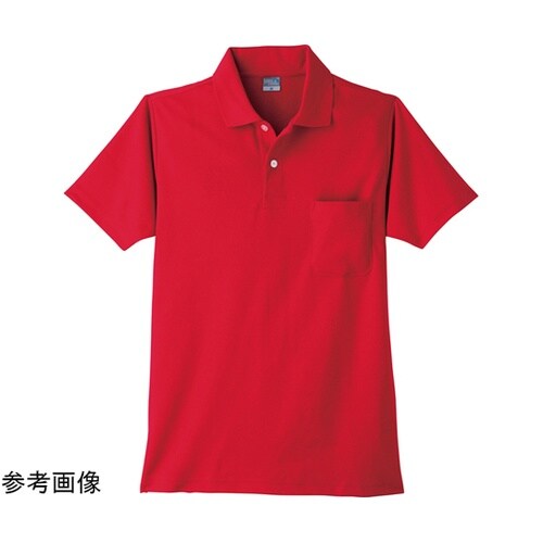 9006 DRY半袖ポロシャツ レッド