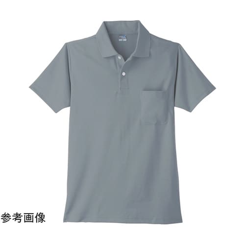 9006 DRY半袖ポロシャツ グレー