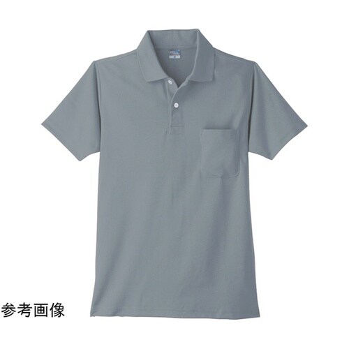 9006 DRY半袖ポロシャツ グレー