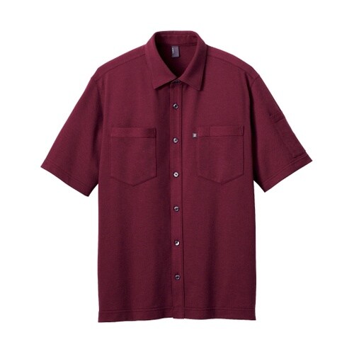 CAREAN 半袖ニットシャツ T/C