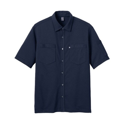 CAREAN 半袖ニットシャツ T/C