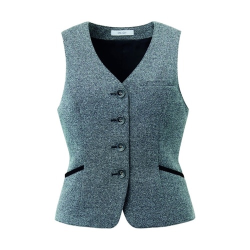 ENJOY ベスト KNIT TWEED