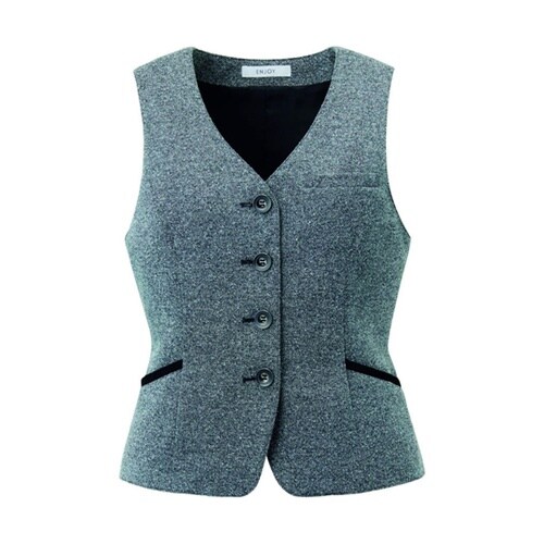 ENJOY ベスト KNIT TWEED