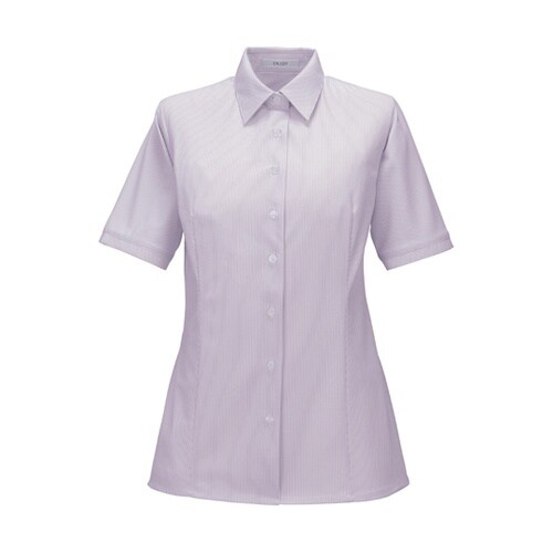 ENJOY 半袖シャツブラウス TRIC