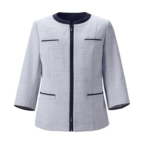 ENJOY ジャケット ライトグレー 5