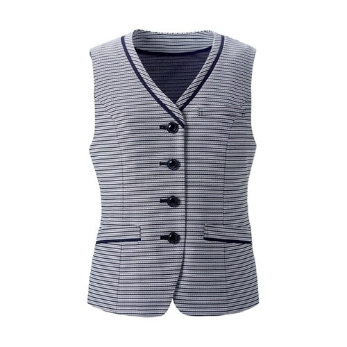 ENJOY ベスト ネイビーボーダー 9