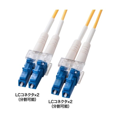 メガネ型光ファイバケーブル(シングル8.