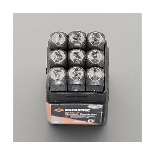 5mm(3/16”)/9本組 数字刻印セ