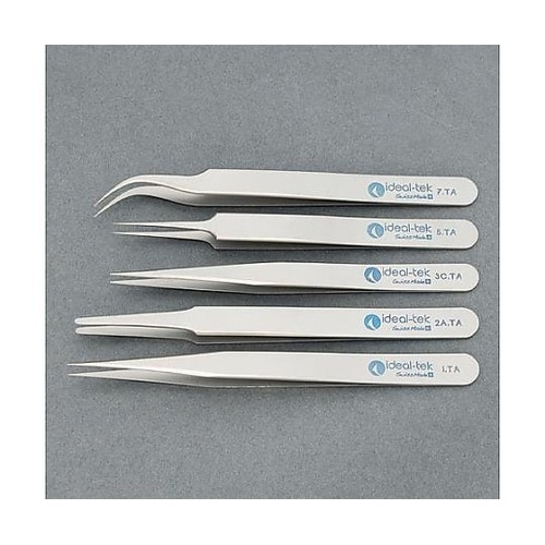 5本組 超精密ピンセット(チタン製) E