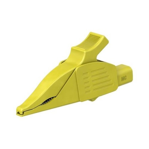 ワニ口クリップ (大口径/黄) EA70