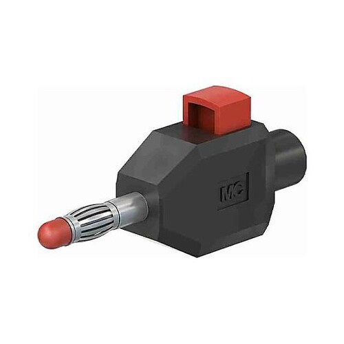 φ4mm バナナプラグ(クランプ接続/黒