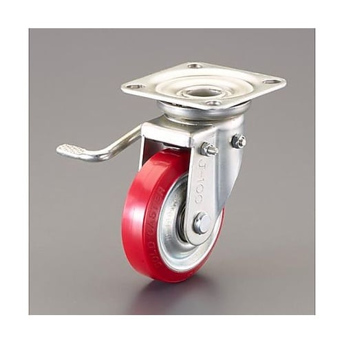 100mm キャスター(自在金具・左ブレ