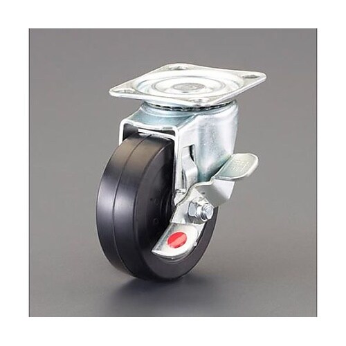 75mm キャスター(自在金具・右ブレー