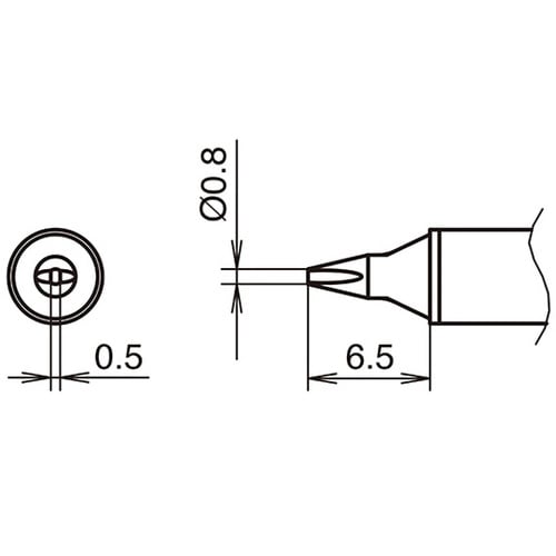 こて先0.8D型 450℃ FX−100