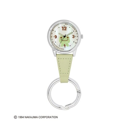 かえるのピクルスカラビナ付きウォッチ ピ