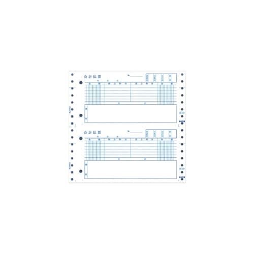 財務会計伝票用紙 連続用紙(綴じ穴/2穴
