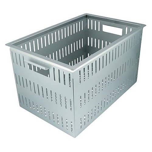 18−8軽量ステンレスコンテナ 底面高通