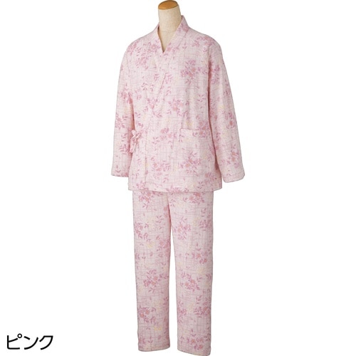 婦人打合せパジャマ ピンク L 8002
