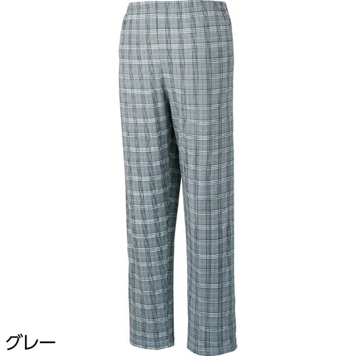 紳士フルオープン洗い替えパンツ グレー