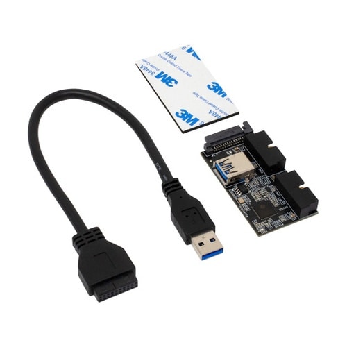USB3.0ヘッダー 2分配ハブ HUB