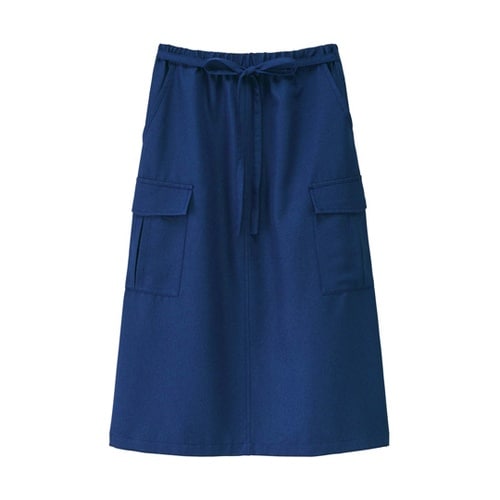 女性用エプロンスカート ロイヤルブルー