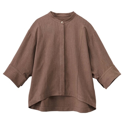 女性用オーバーブラウス ブラウン 15