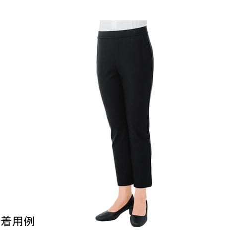 女性用ニットテーパードパンツ 黒 S 0