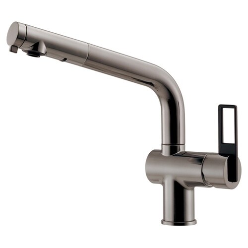 シングルレバー混合栓 ダークシルバー 1