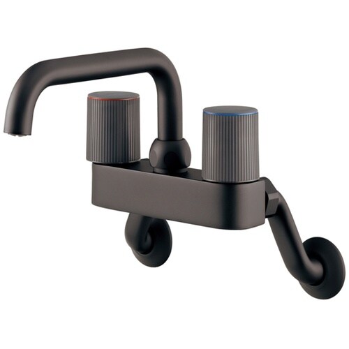 2ハンドル混合栓 マットブラック 124